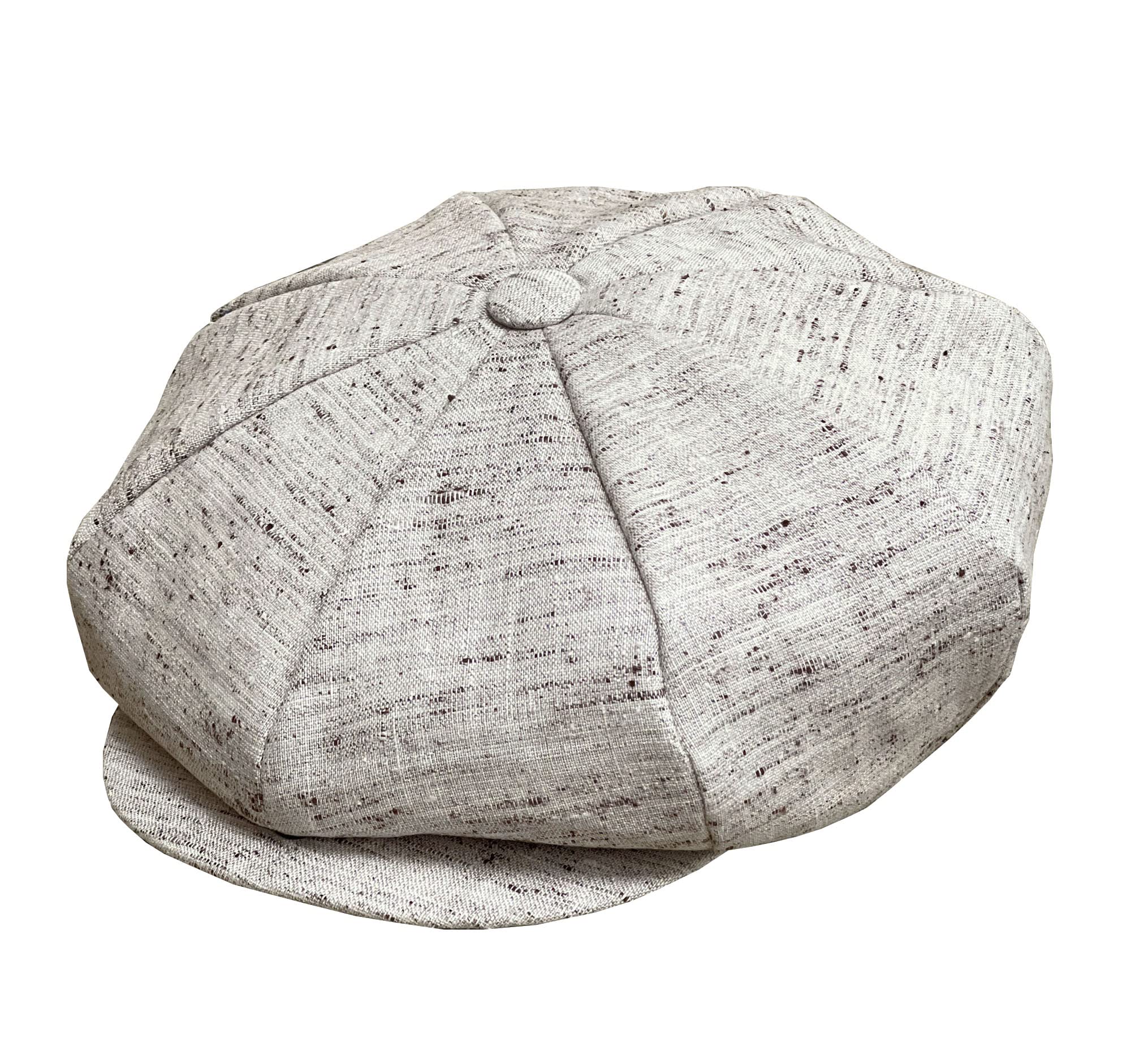 EmstateLinen 8 Panel Applejack Newsboy Cap Made in USA Many Solid Colors and Patterns