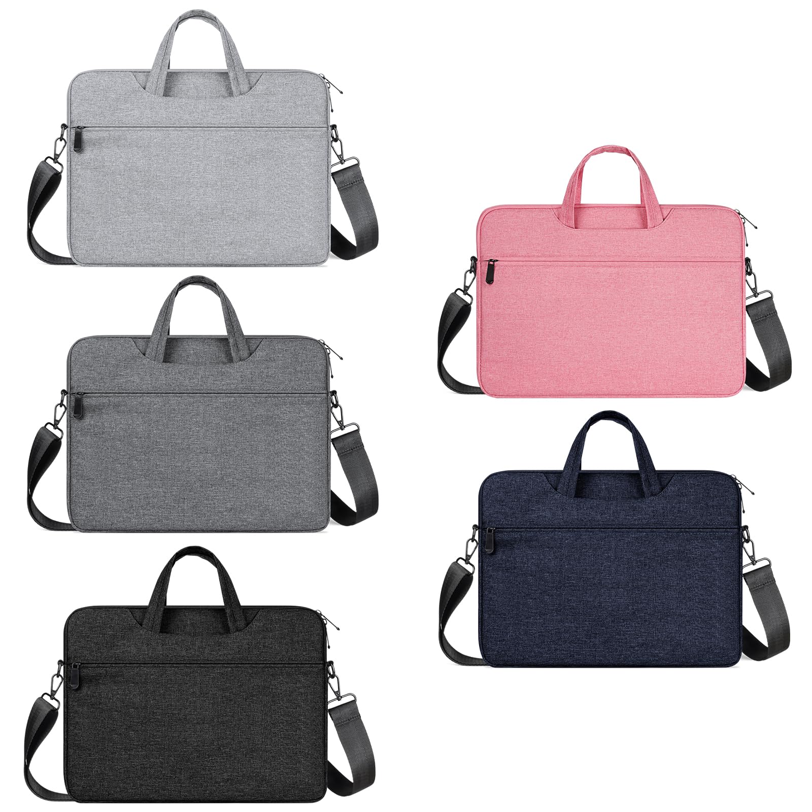 Funda de transporte para portátil con correa para el hombro para portátiles de 13 a 13.9 pulgadas, protector acolchado de felpa, funda ligera