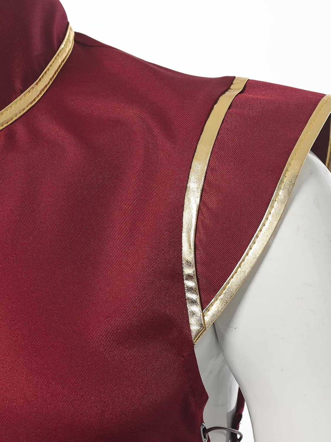 Men’s Medieval Viking Vest, Renaissance Sleeveless Tunic Tops Vintage Long Vest Knight Cosplay Costume - Image 6