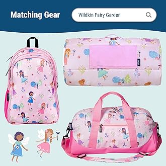 Wildkin Kids Insulated Lunch Box – Durable and Reusable for School & Travel - Fairy Garden