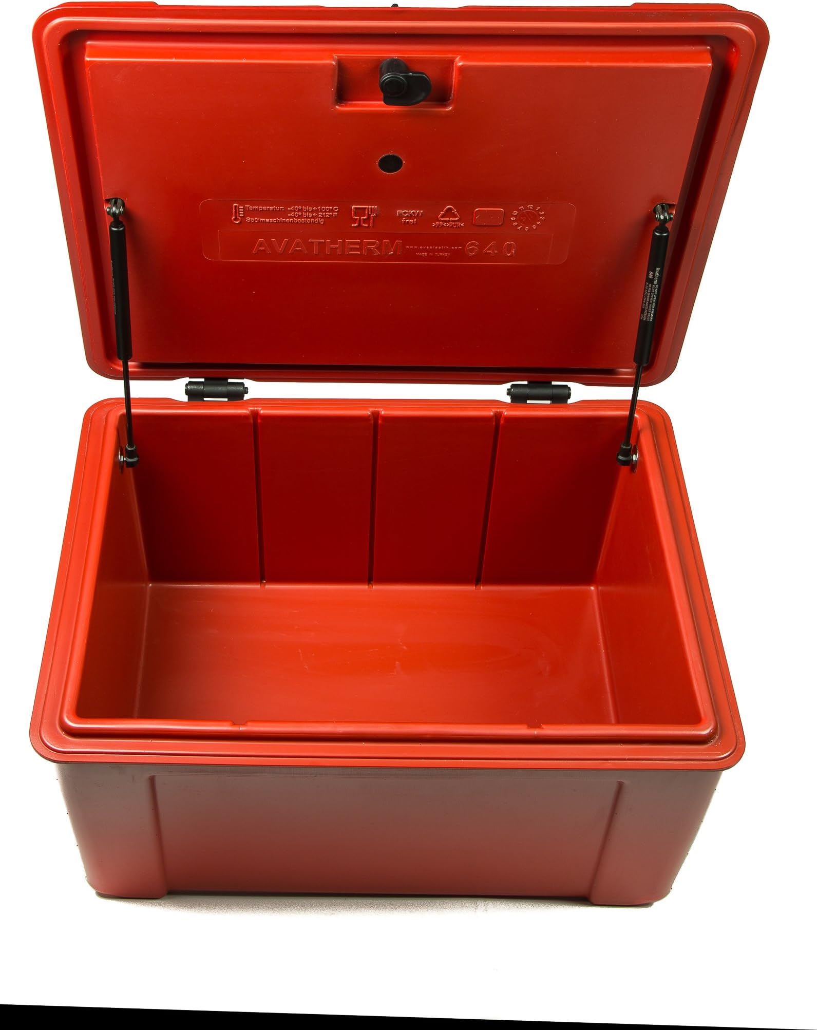 640 Insulated Thermal Food Delivery Box for Pizza Delivery, Ice cream delivery , Carriers, Transporters and Catering Professionals (Red)