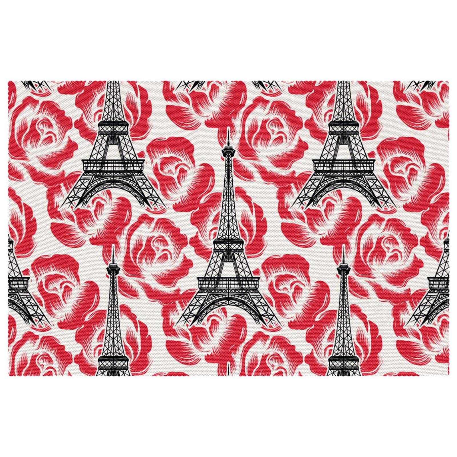 Sets de table résistants à la chaleur Paris Rose avec finitions soignées pour réceptions
