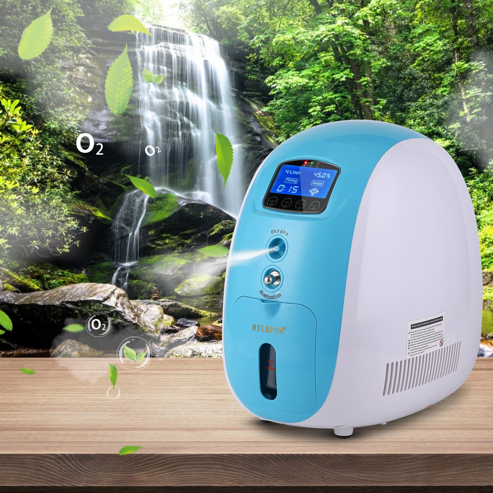 Nilefen Oxygen Bar Machines 1L/min—5L/min Portable Oxygen Concentrator