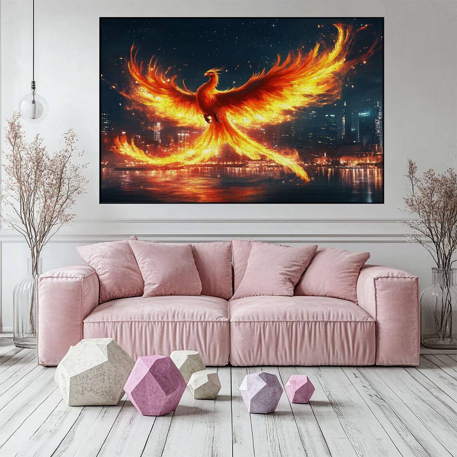 Puzzle 3000 elementów ptak puzzle dla dorosłych miasto 122 x 81 cm Unikalne rzemiosło klasyczne 3D drewniane układanki do rodzinnych gier aktywnych, układanka do samodzielnego wykonania nawet do