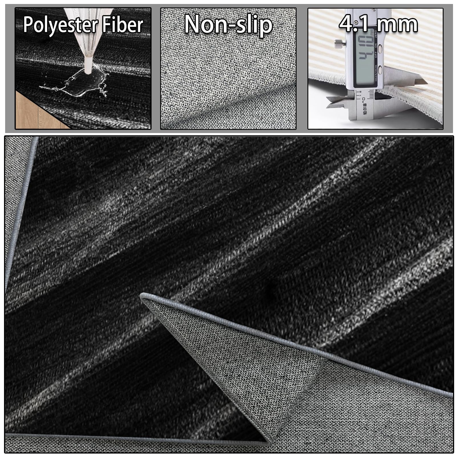 Dywan na krzesło biurowe 150 x 200 cm antypoślizgowy dywanik podłogowy na krzesło z kółkami ochraniacz na podłogę dywan podłogowy mata podłogowa do gier mata podłogowa do parkietu i płytek