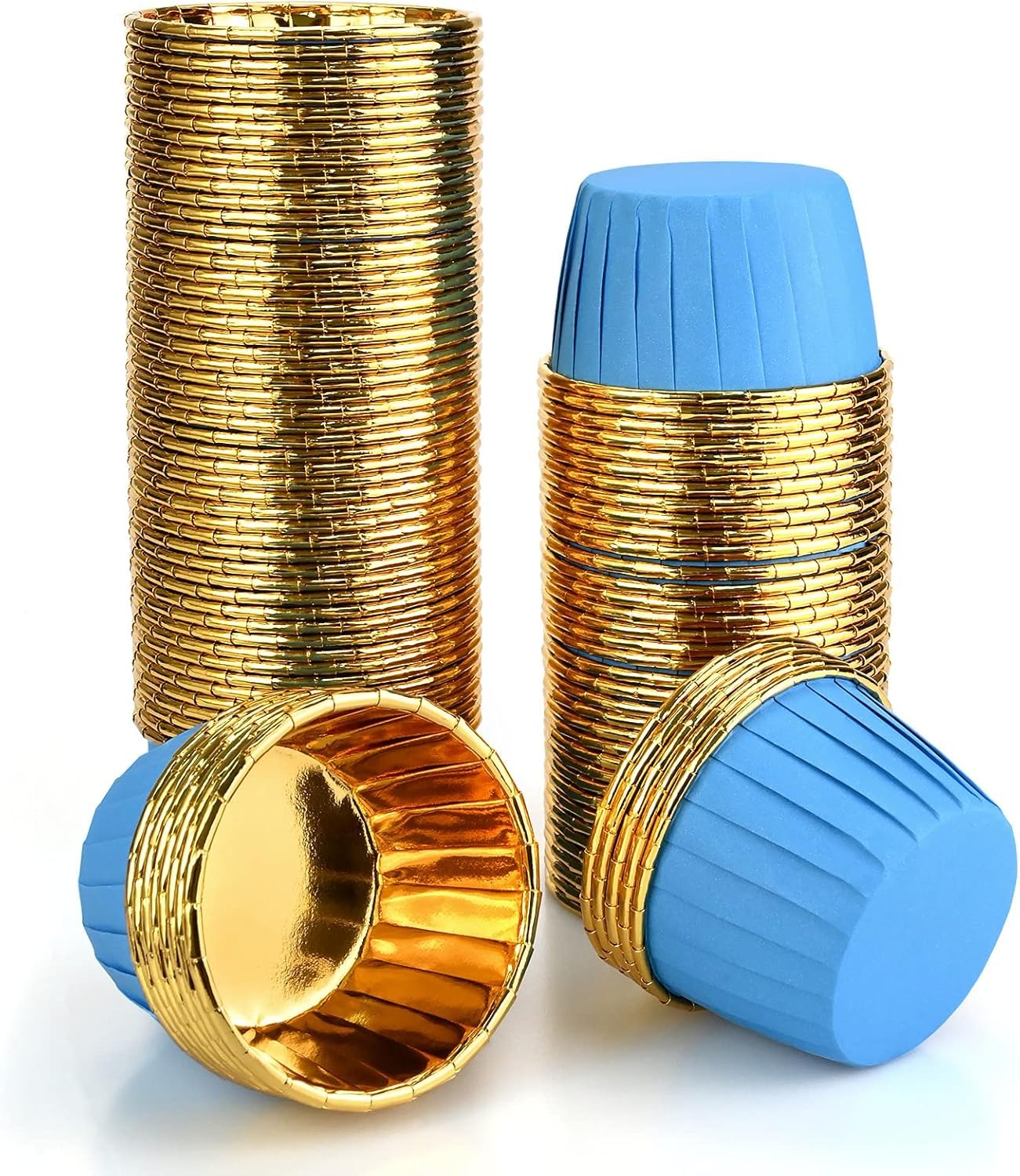 Pirottini Per Muffin Teklemon - 200 Pezzi In Alluminio Multicolore Per Forno E Feste - Foto 9