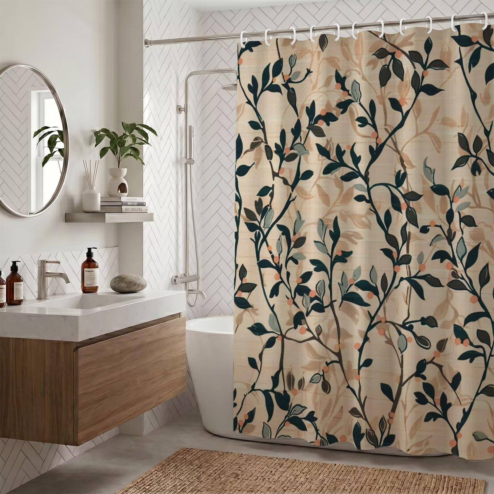 Rideau de douche anti-éclaboussures 180x220cm pour éviter l'eau sur le carrelage