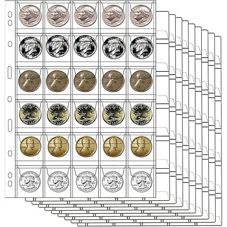 30-Pocket Coin Collection Book: Protect Your Precious Dime Collection