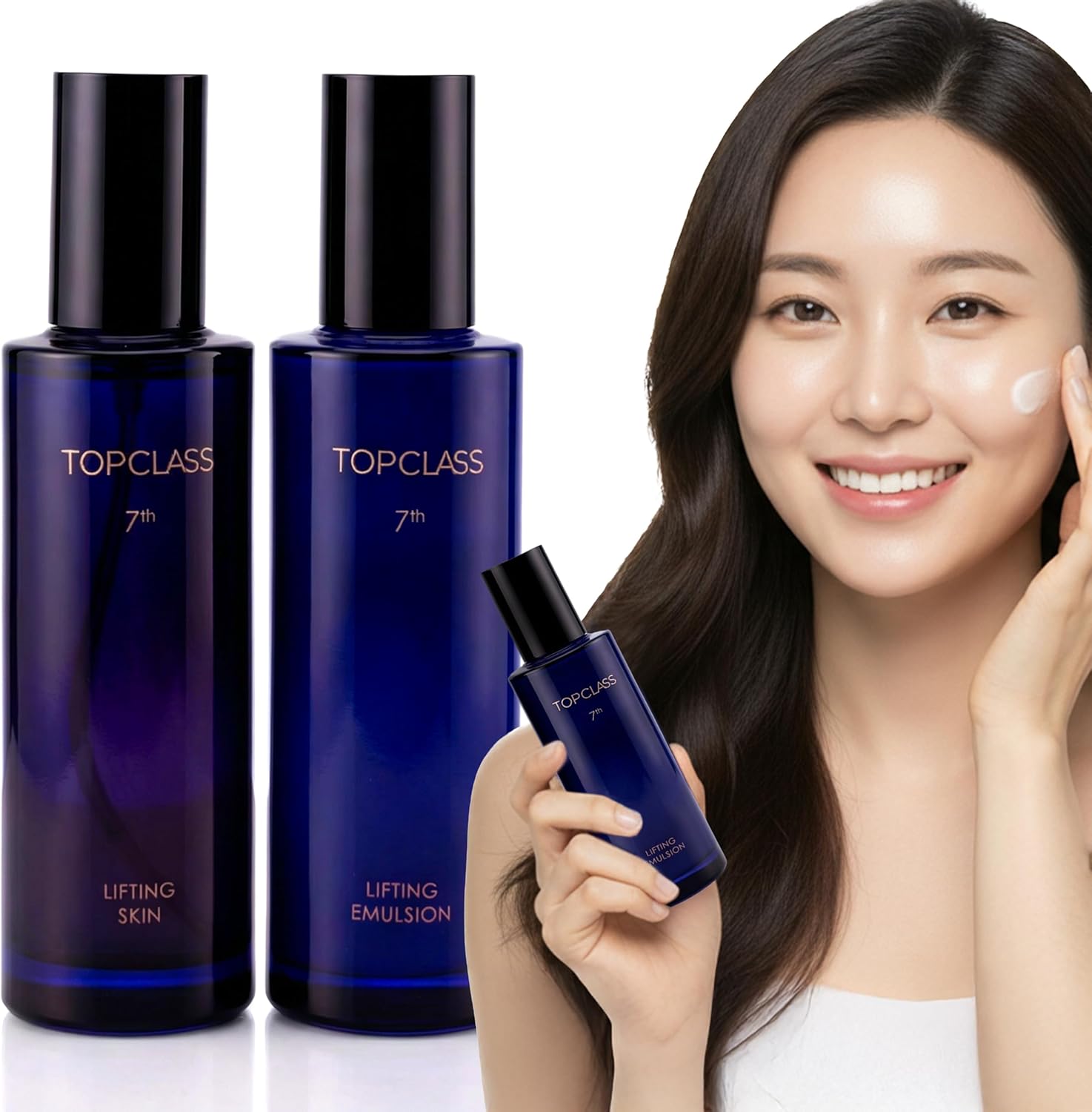 CHARMZONE Topclass Lifting Duo Set – Firming Toner & Emulsion with Triple Collagen & Protein | Anti-Aging Korean Skincare | Hydrating & Elasticity Boost | 3.38 fl oz + 3.38 fl oz