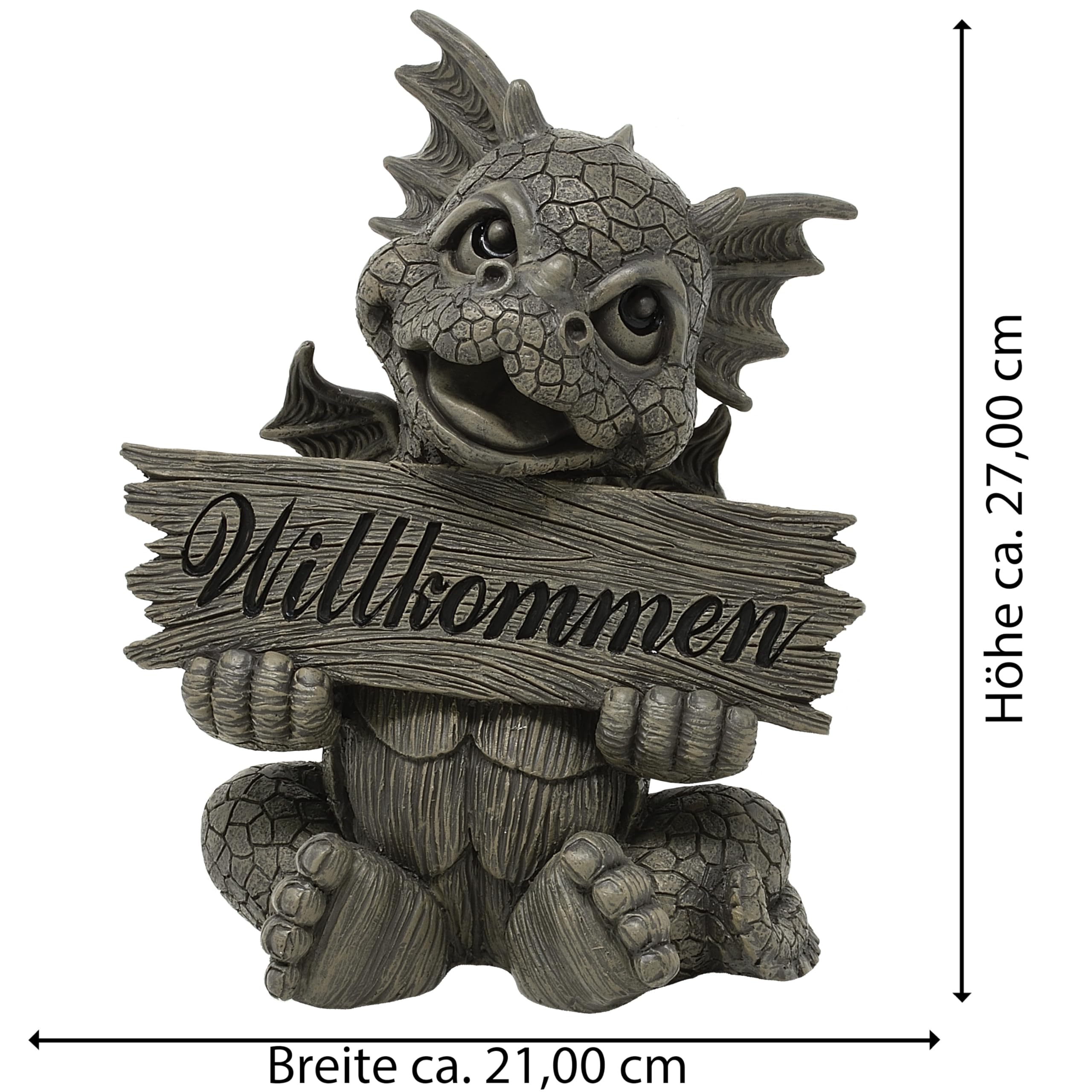 MystiCalls Gartendrache Welcome - Willkommen, Drache, Garten