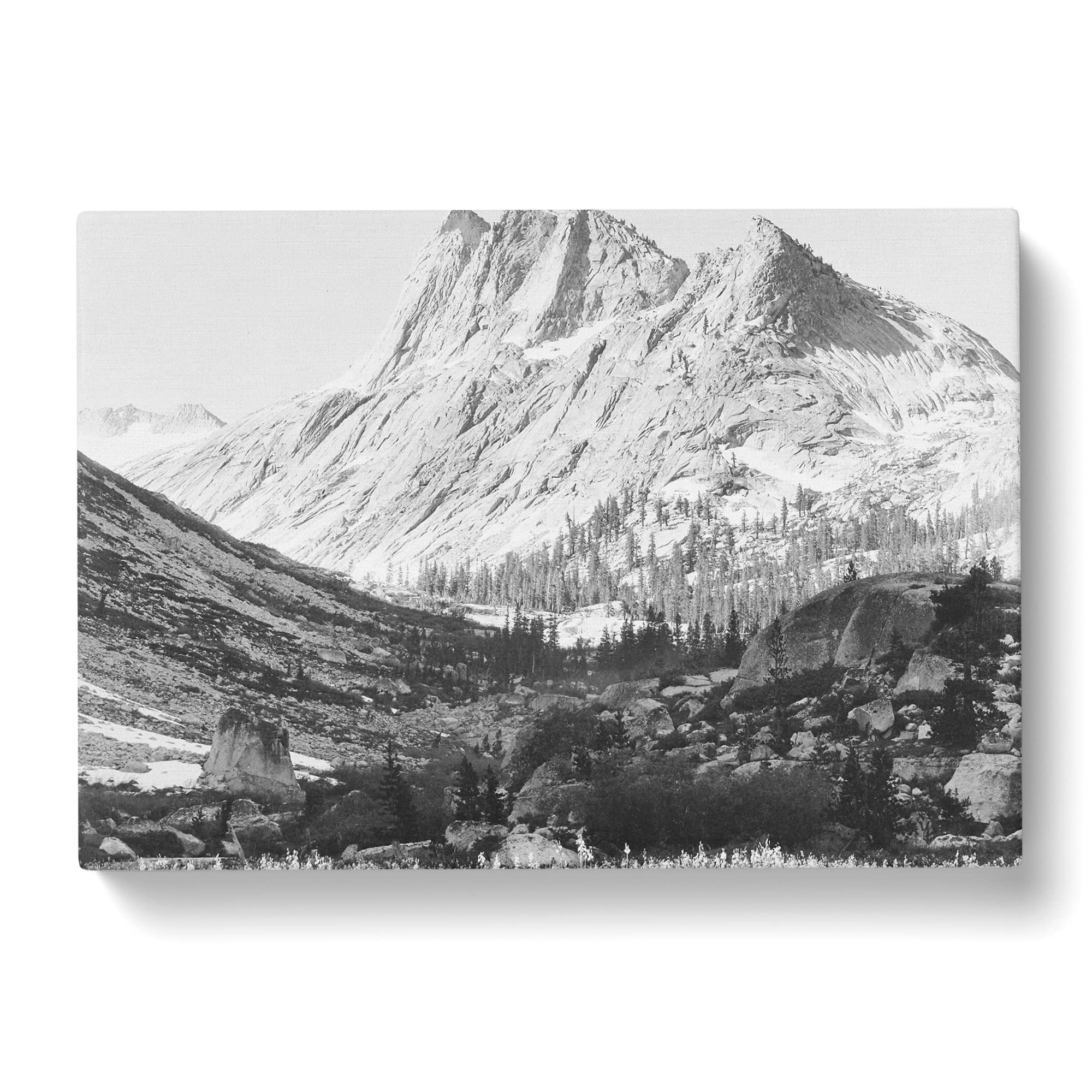 Ansel Adams Boaring River, Kings River Canyon Photograph Canvas Print, Mixed, 25L x 50W cm - Image 2