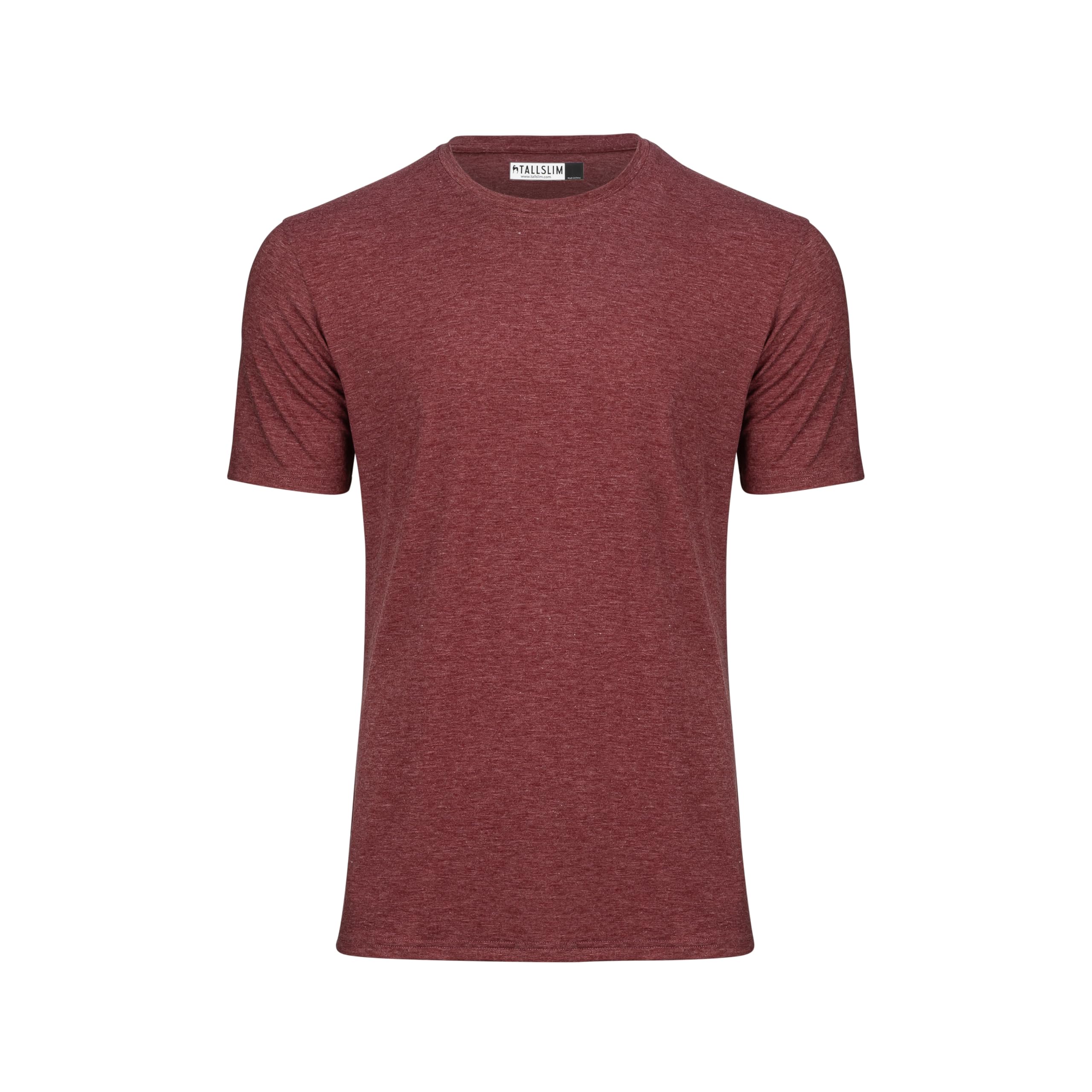 TallSlim Men's Tall Slim-Fit Short Sleeve Crewneck T-Shirt - Extra Long, Slim Fit, Preshrunk Easy Care
