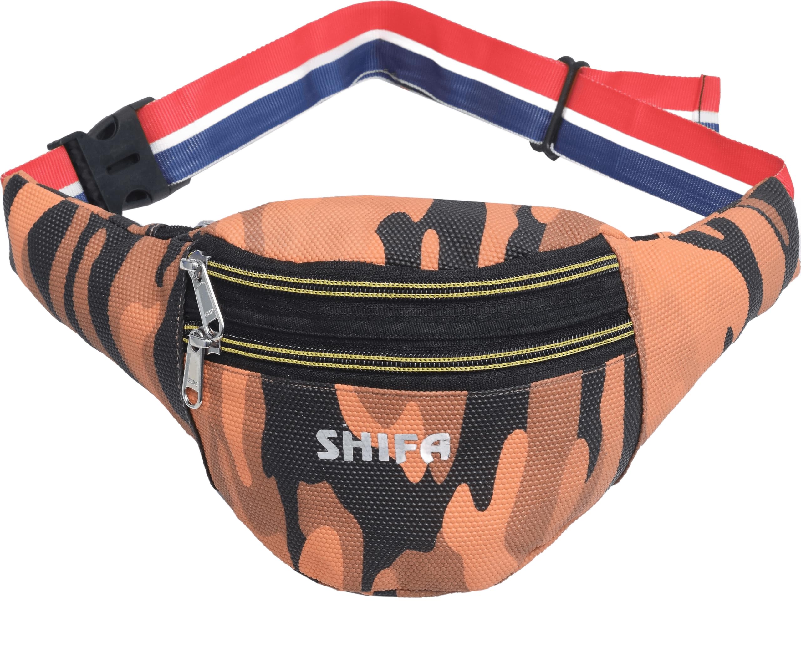 Designer Leather Waist Bag for Women and Girls Stylish Multicolor Fanny Pack | Adjustable Belt Bag for Travel Hiking and Casual Daily Use | Medium Size-image-1