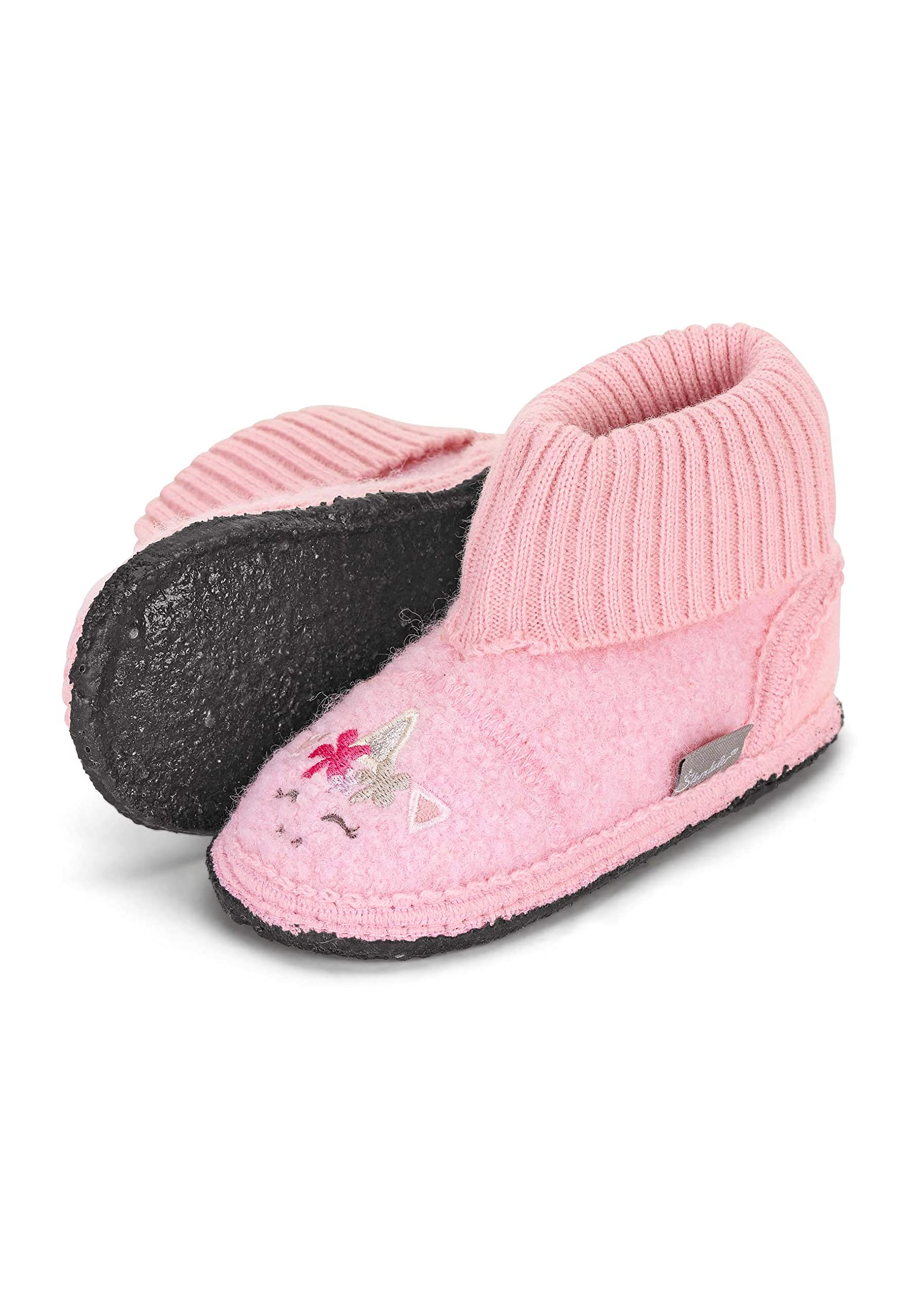 Sterntaler Baby Girls' Unicorn Face Slippers, Baby Shoe, Lilac, 18 EU