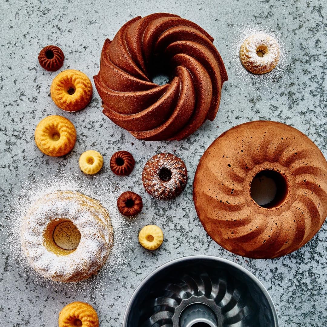 Birkmann "Easy Baking bundt Pan, Metallo, Grigio, 22 cm