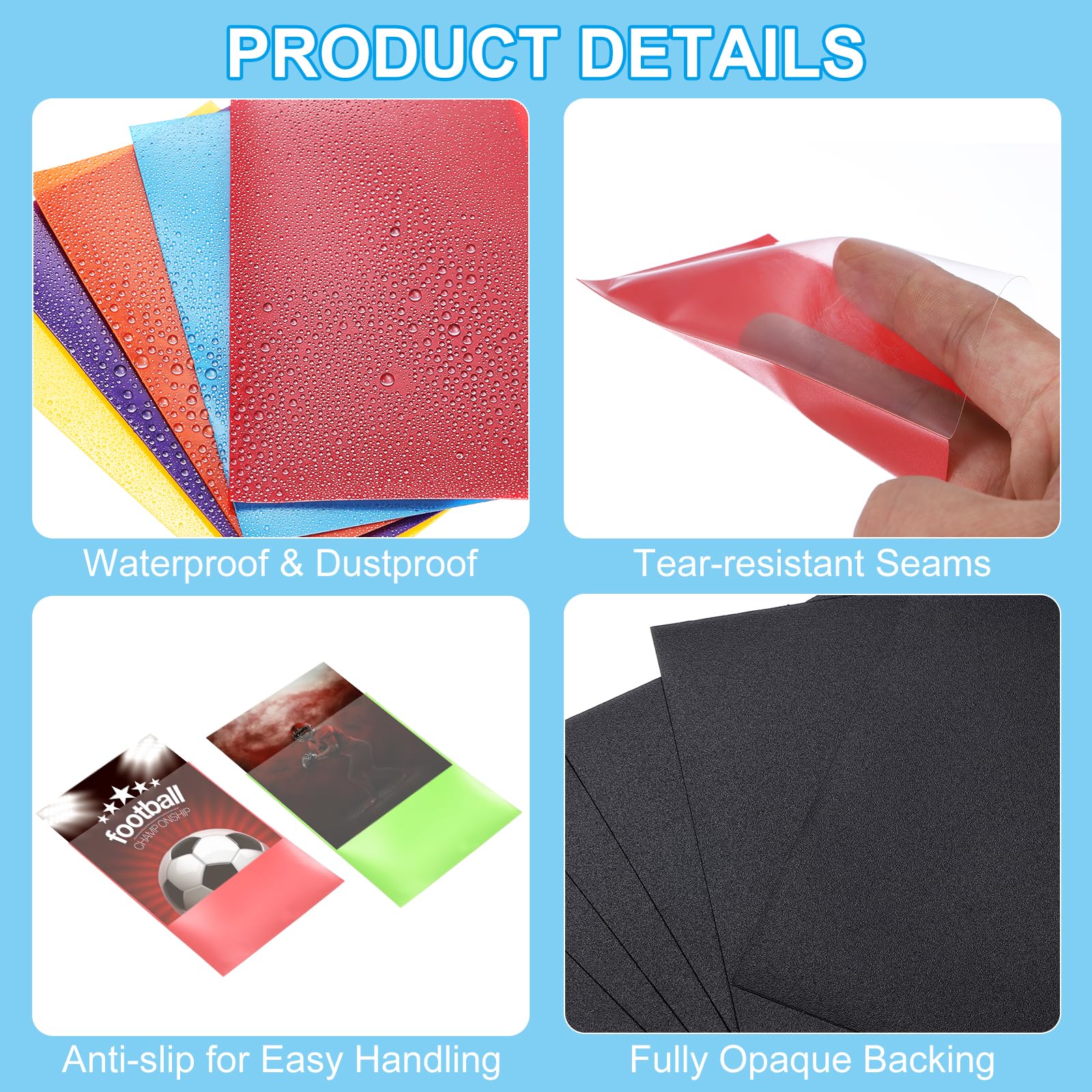 PATIKIL Soft Clear Cards Sleeves Cardholders 3.5x2.6inch - Image 4