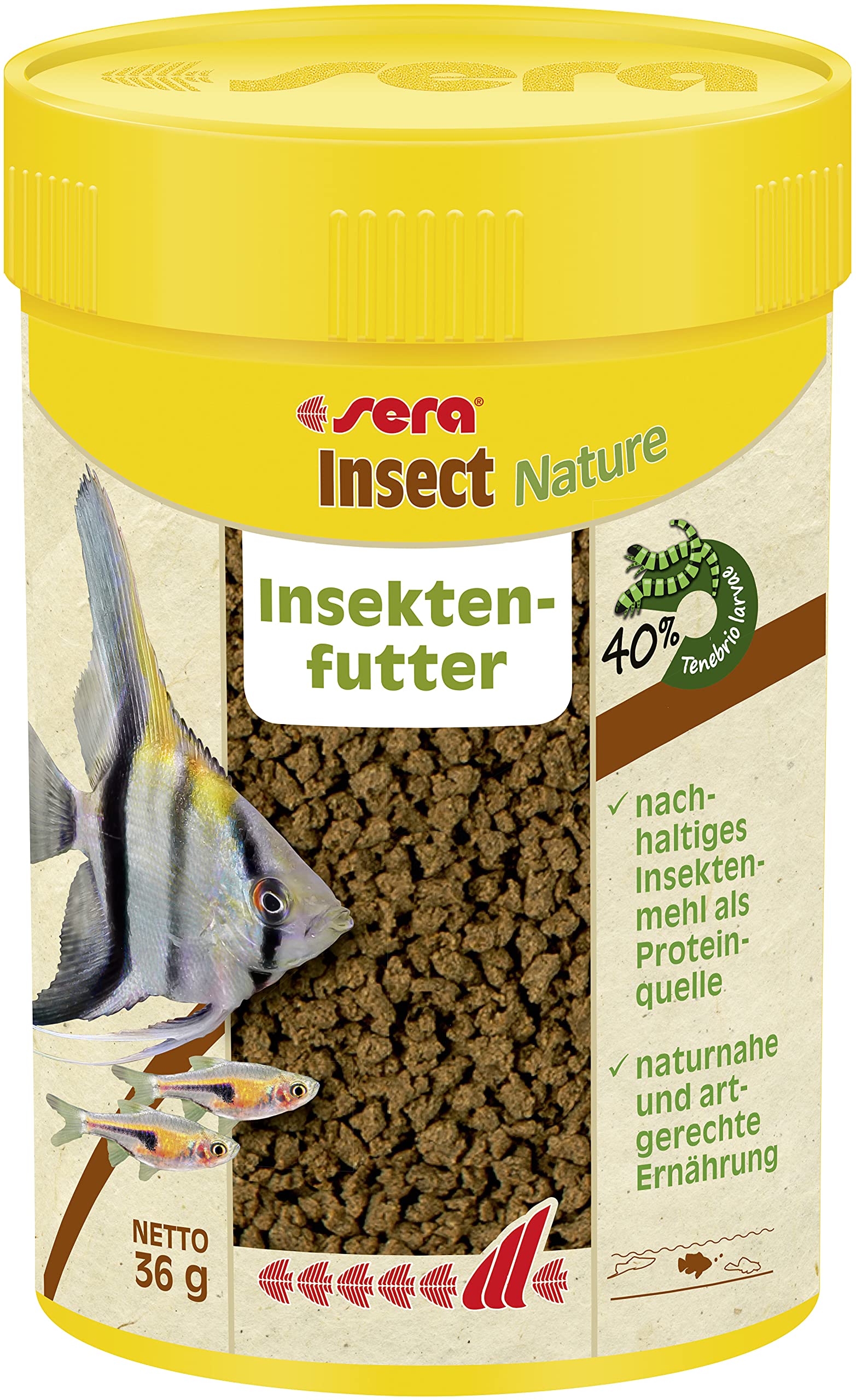 sera Insect Nature 1,5 mm 100 ml, 1 opakowanie (1 x 0,036 kilogramów)