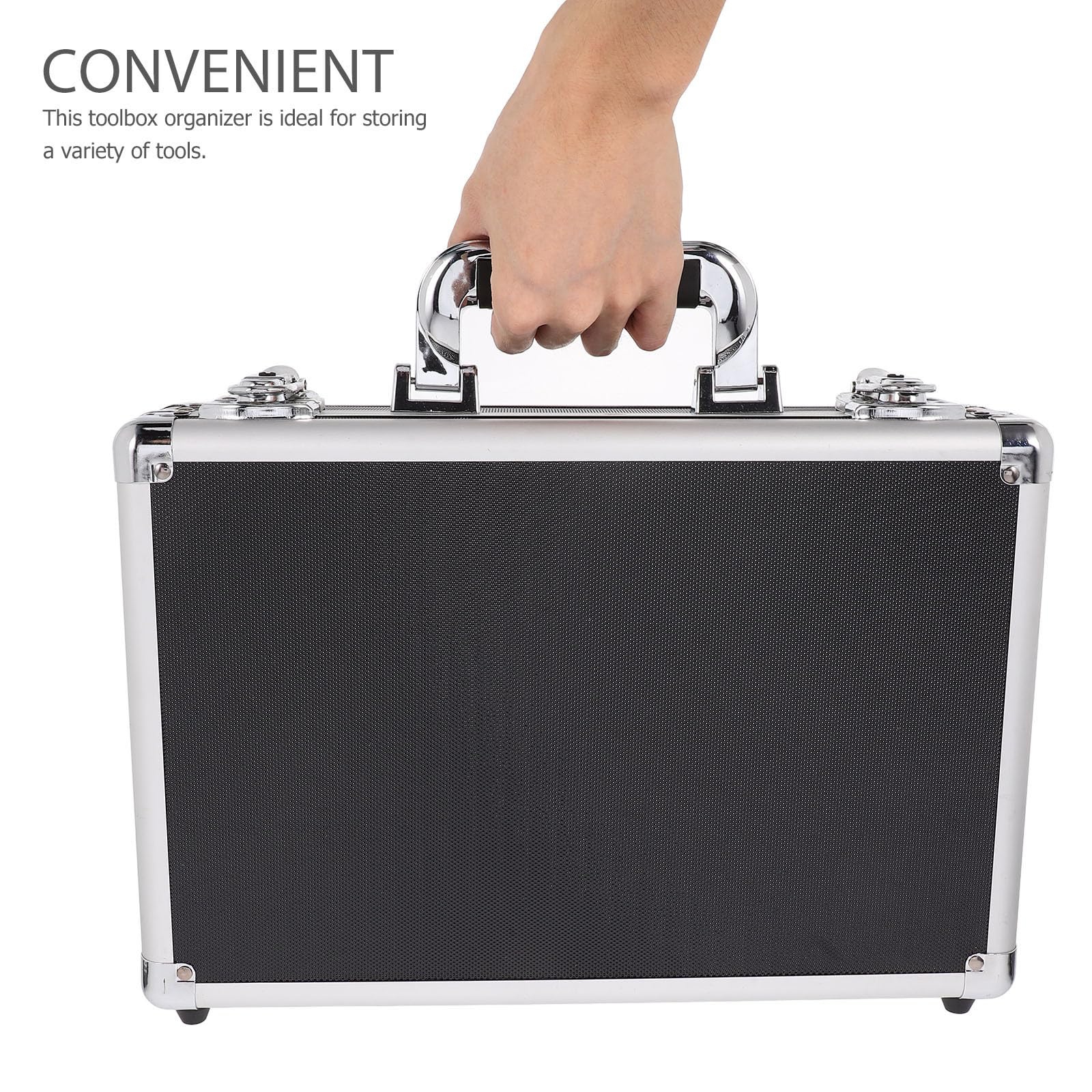 Gatuida Coffret à Outils Portable en Alliage D’Aluminium Noir