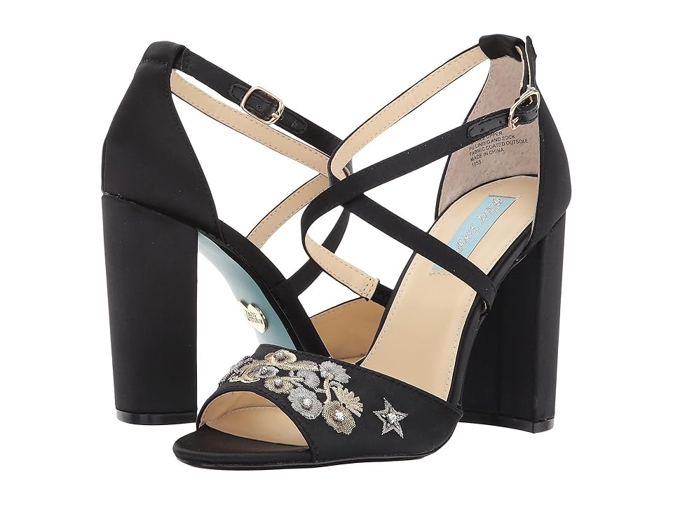

Blue by Betsey Johnson Finly (Black Satin) High Heels