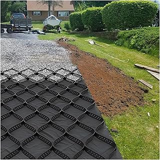 Garden Gravel Grid Stabilizer, Walkway Driveway 2 Inch High Grid Scalable, Heavy Duty Ground Grid Paver for Patio Path Grass Rocks Filling (Color : W x L, Size : 550x900 cm/18x30 ft)