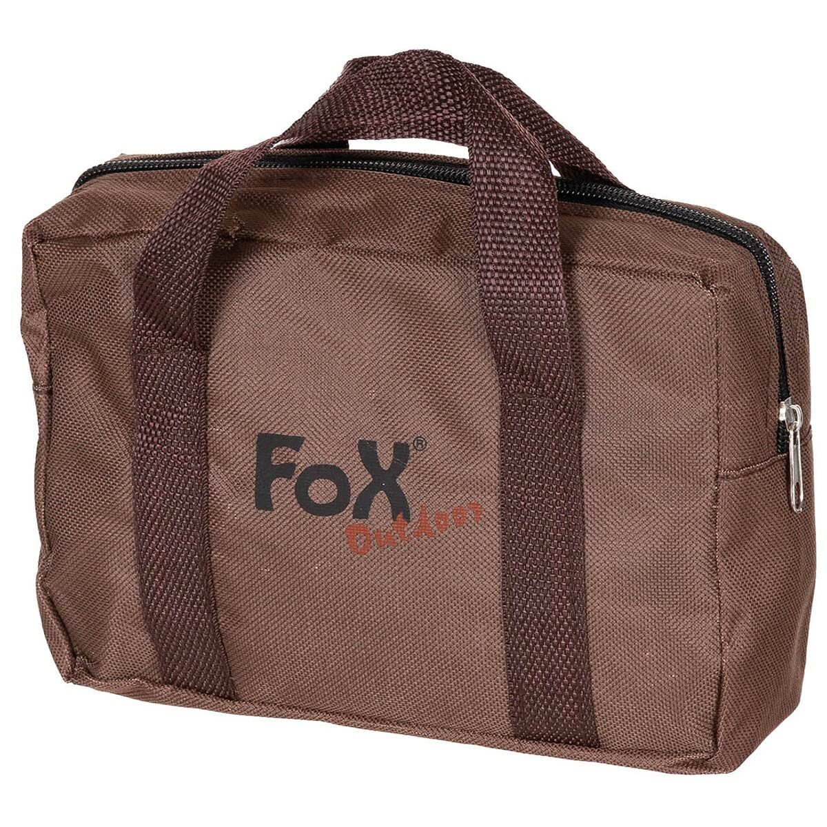 Fox Outdoor Mini four à fusée de camping avec grille – Pliable – Acier inoxydable env. 21 x 14 x 14 cm