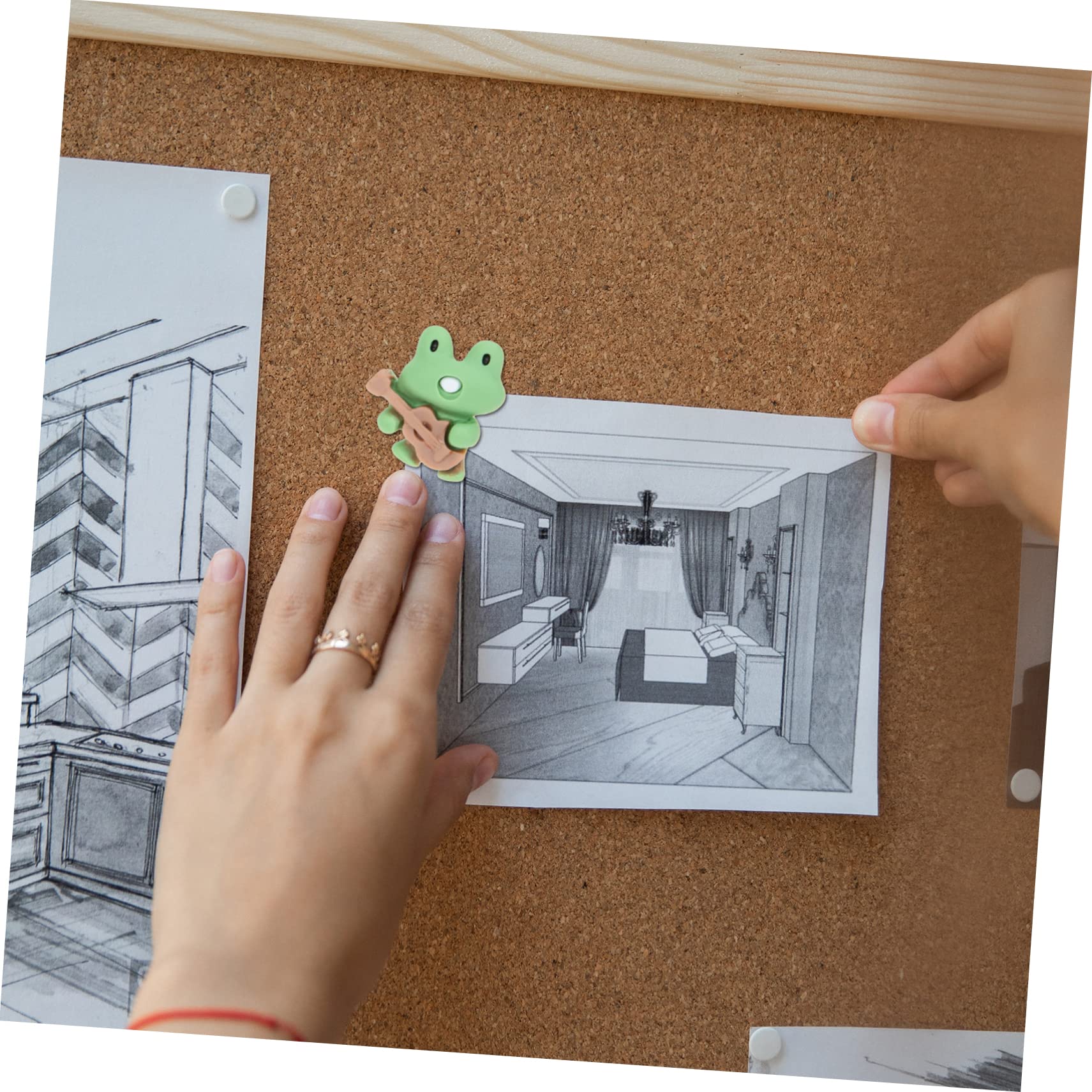 MAGICLULU 80stücke Cartoon-Frosch-pinnnadeln Aus Dekorative Reißzwecken Für Pinnwände Notizen Und Fotos Für Zuhause Und Büro