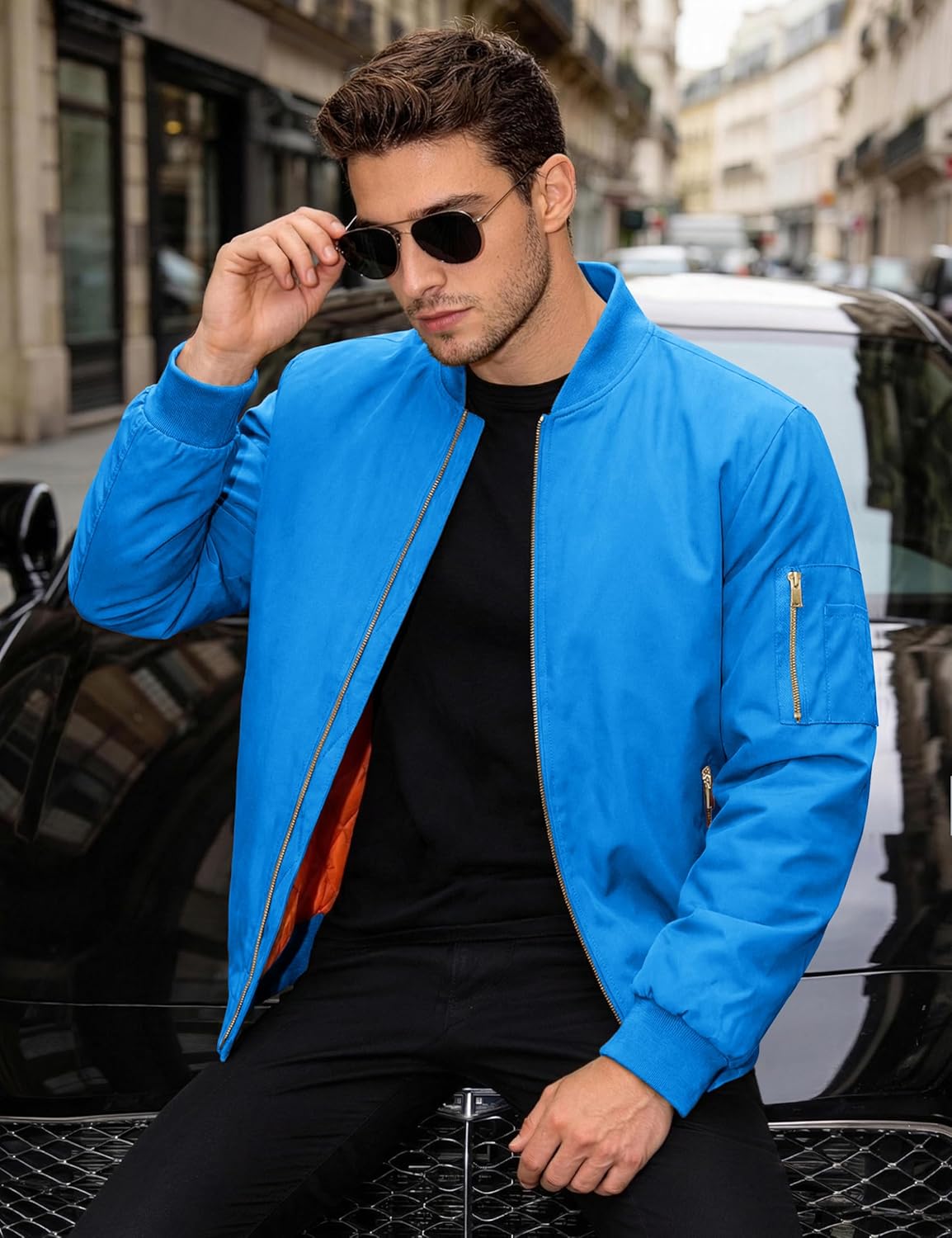 MAGNIVIT Men's Bomber Jacket Casual Fall Winter Military Jacket and Coats Outwear