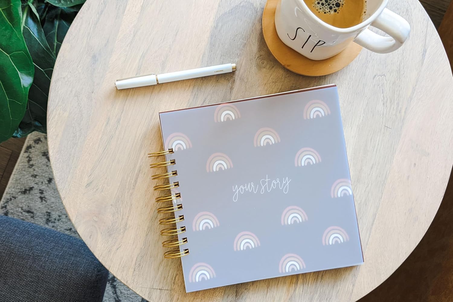 Neutral Rainbow Baby Memory Book - A Photo Journal and Album For Documenting Baby's First Year, Gender Neutral LGBTQ Friendly