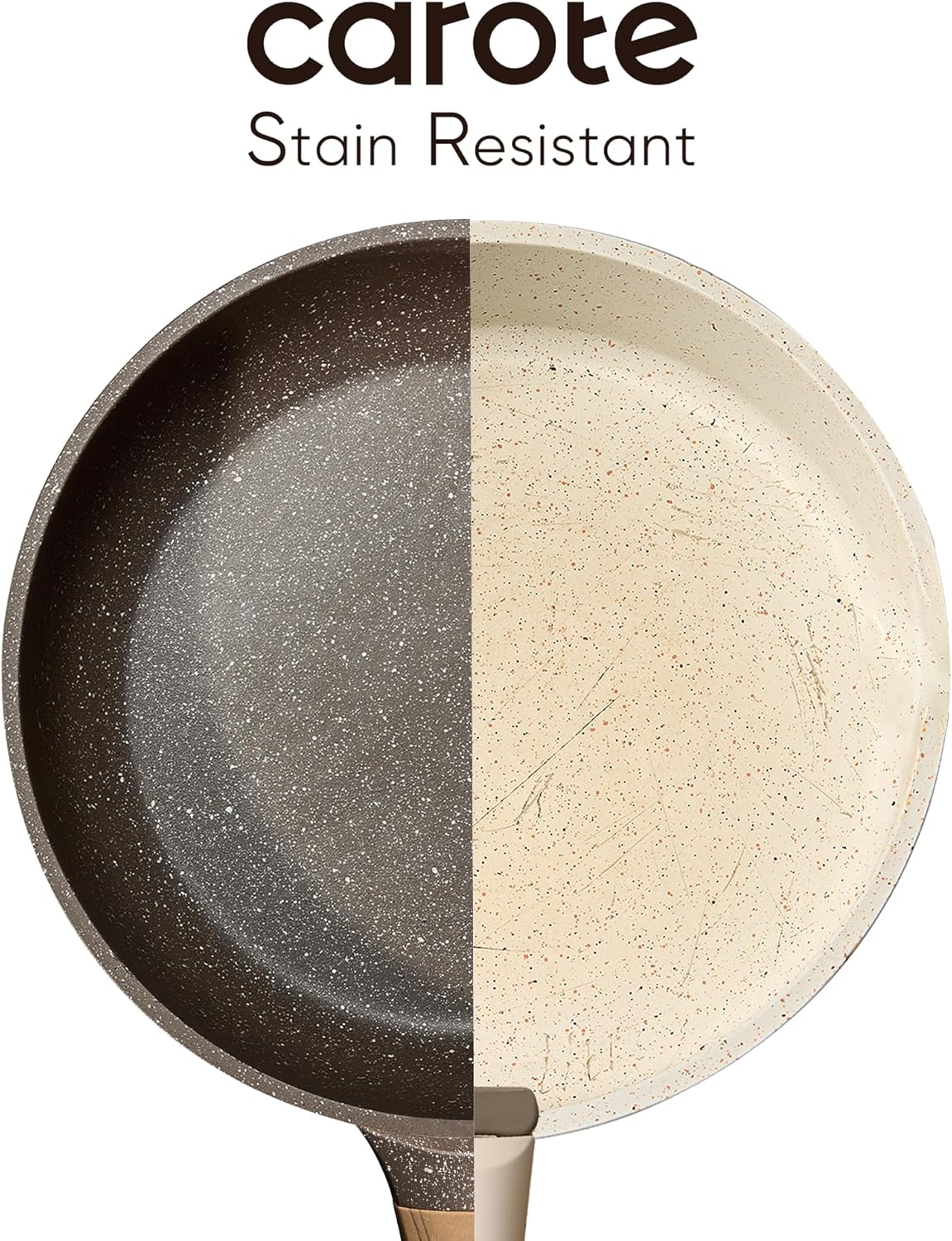 CAROTE 26PCS Pots and Pans Set Non Stick, Cookware Set Pots and Pans Induction Cook Ware, Nonstick Kitchen Cooking, PFOA Free - Image 3