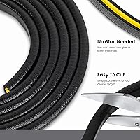 Vista 4 de Edge Trim Black Large, Fits Edge 1/4 Inch, Length 10 Feet (3.05 Meter)