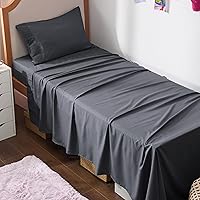 Vista 1 de Bedsure - Juego de sábanas tamaño individual XL para dormitorio, de 3 piezas, suaves, extralargas, tipo hotel, de microfibra, de fácil cuidado