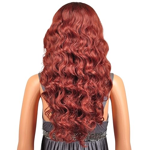 Miniatura 9 de Sensationnel Pelucas de encaje de 13 x 6 pulgadas, Darlene con encaje frontal atado a mano, sin pegamento, sintético con densidad natural