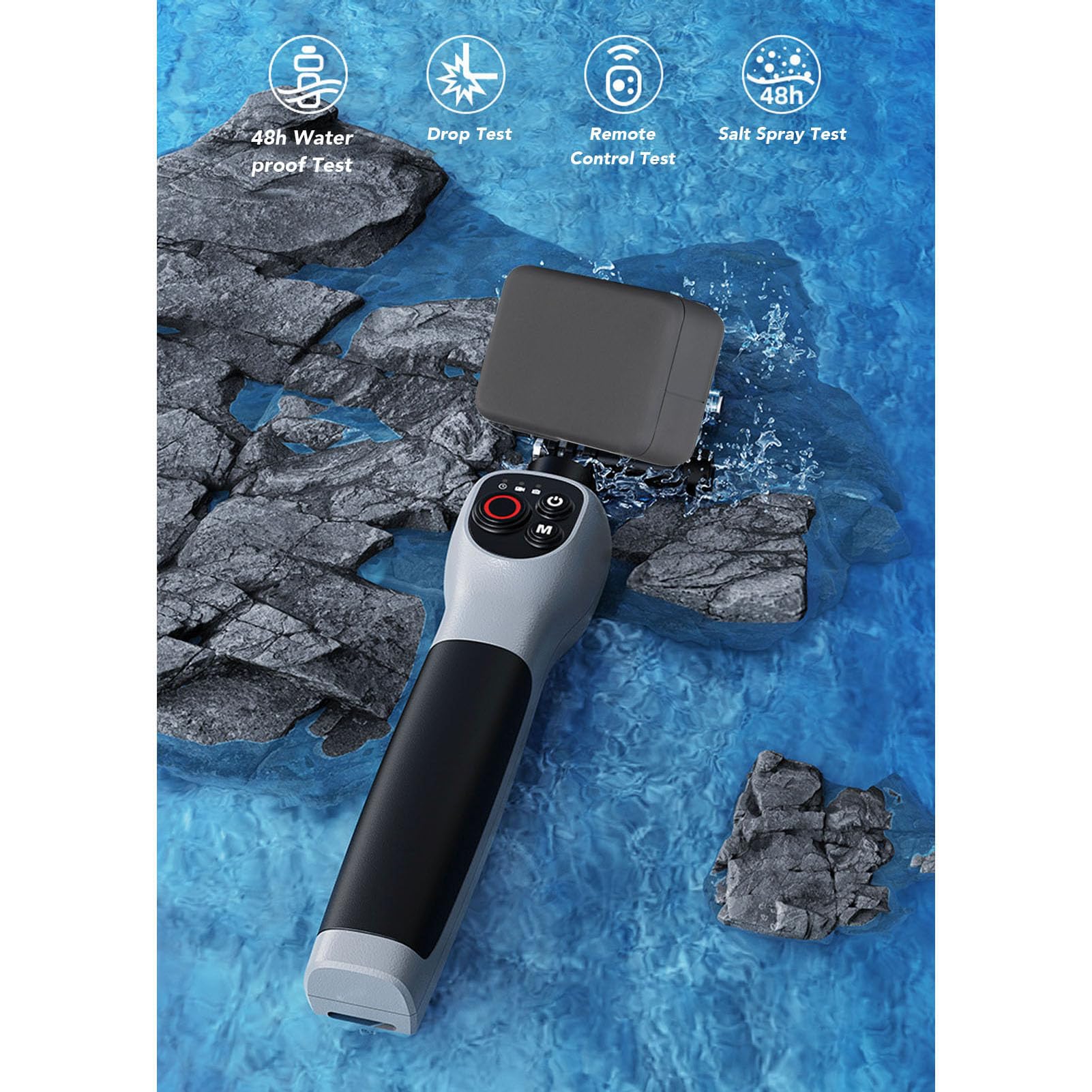 Matybobe Palo Selfie Subacuático Impermeable 30M, Vara Telescópica con