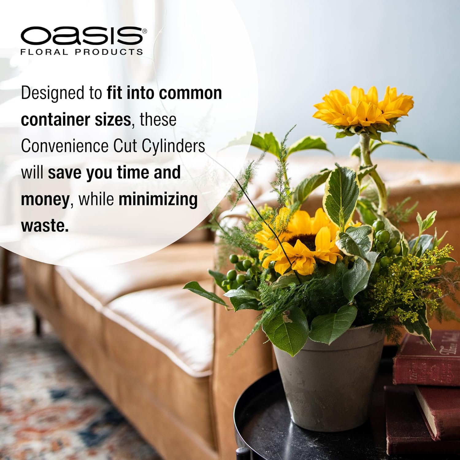 OASIS® Convenience Cut Floral Foam Cylinders | Case of 8 | (Large)