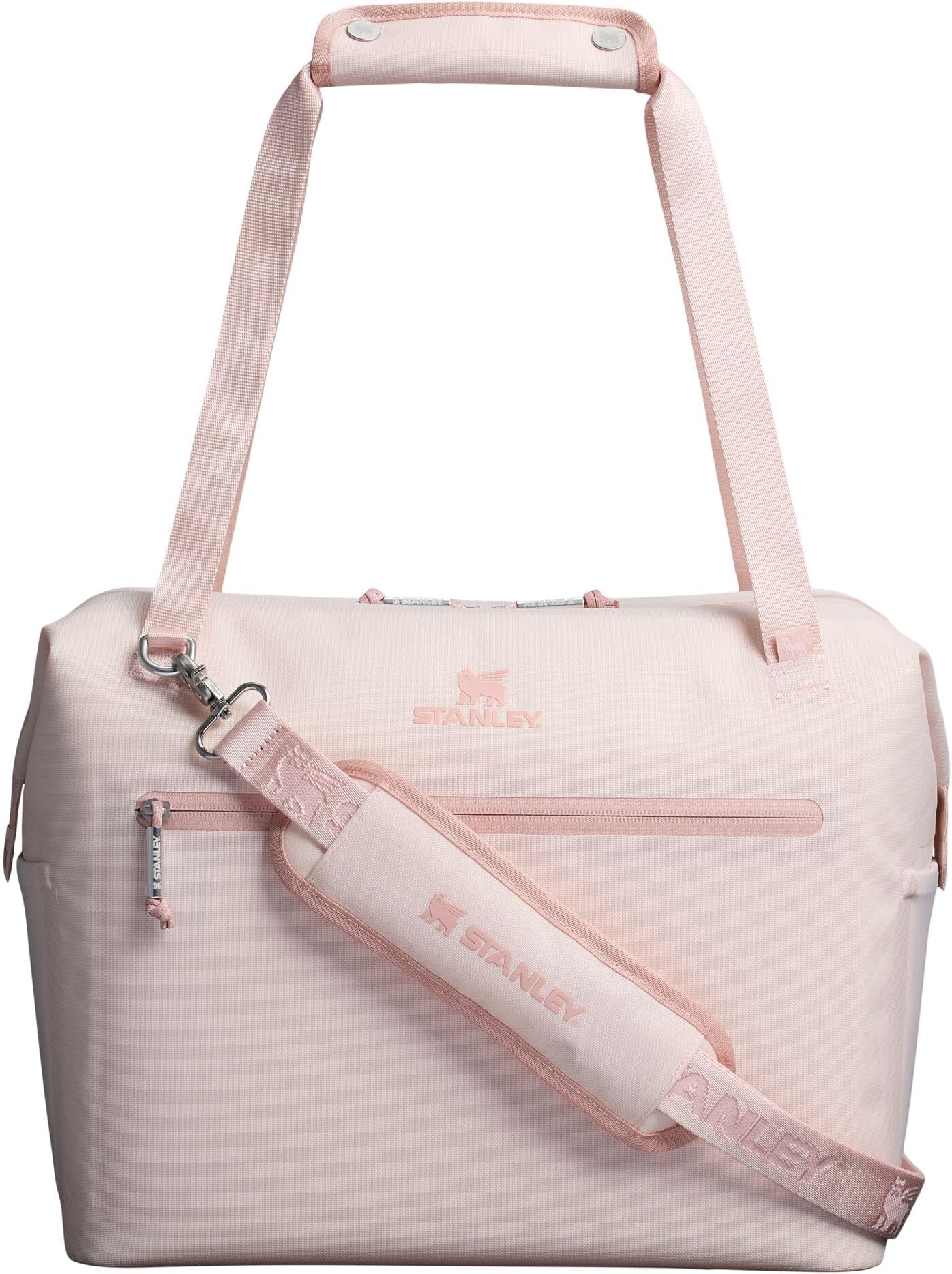 STANLEY All Day Julienne Max Soft Cooler Bag and Lunch Box 20 Quarts | 30 Can Cooler with Handles and Strap | Stays Cold for a Day | Insulated Travel Bag with Zipper | BPA-Free | Rose Quartz