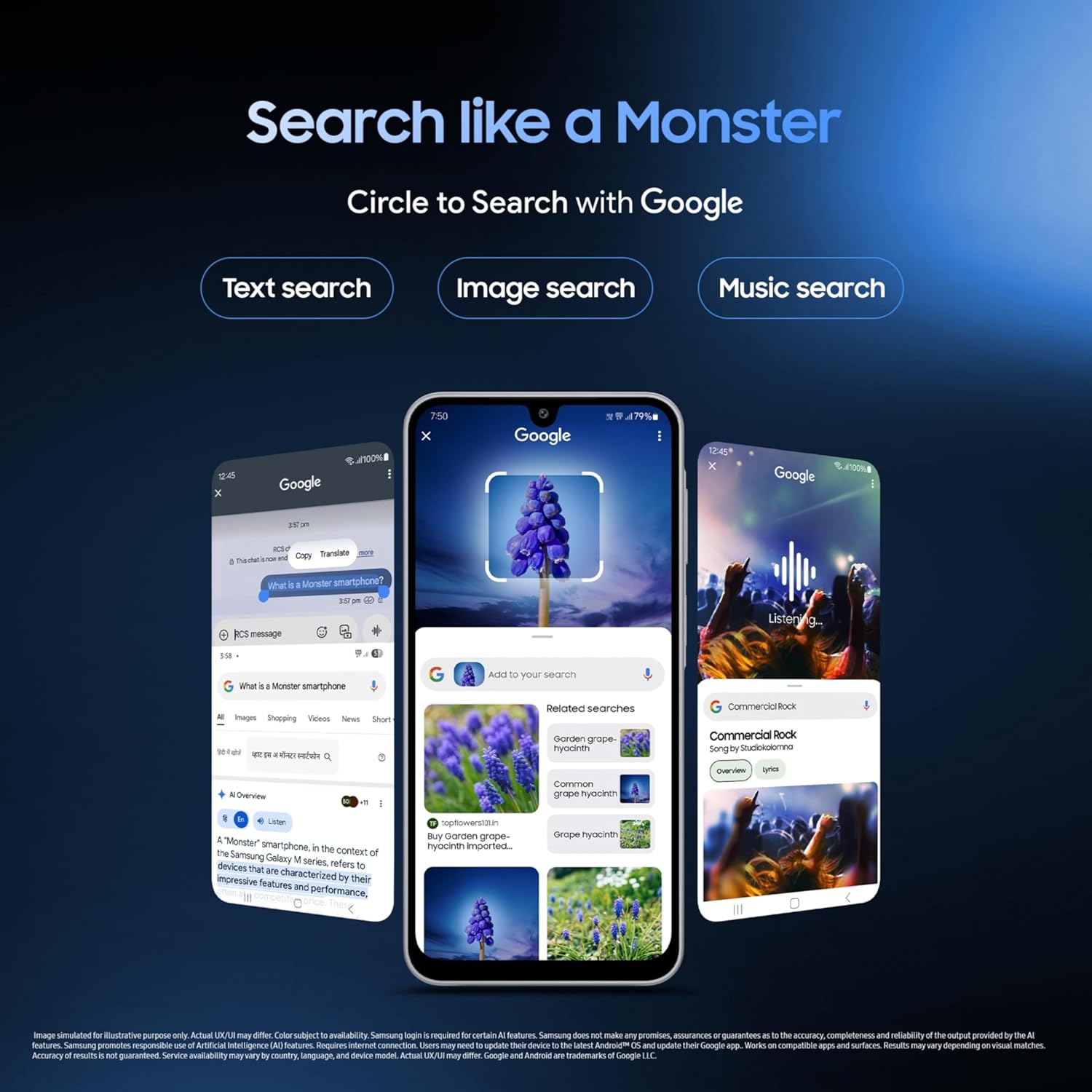 Samsung Galaxy M17 5G (Sapphire Black, 4GB RAM, 128GB Storage)| 50MP OIS Triple Camera| Gorilla Glass Victus| IP54 Rating| 6 Gen of OS Upgrades| AI| Circle to Search| Gemini Live| Without Charger 40 81MbF9+ohQL. SL1500