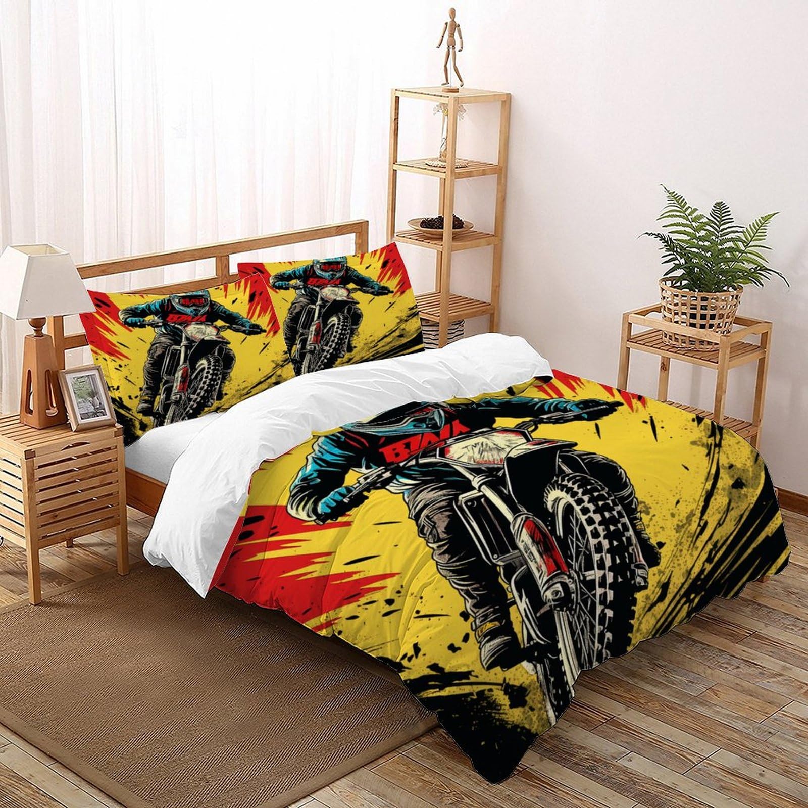 Parure de lit adulte de sport extrême pour chambre déco motard