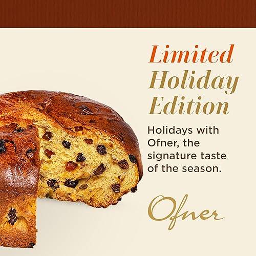 Miniatura 8 de OFNER - Panettone genovés prémium de frutas confitadas - Receta italiana tradicional, pastel de Navidad suave y húmedo, regalos de Navidad para mamá