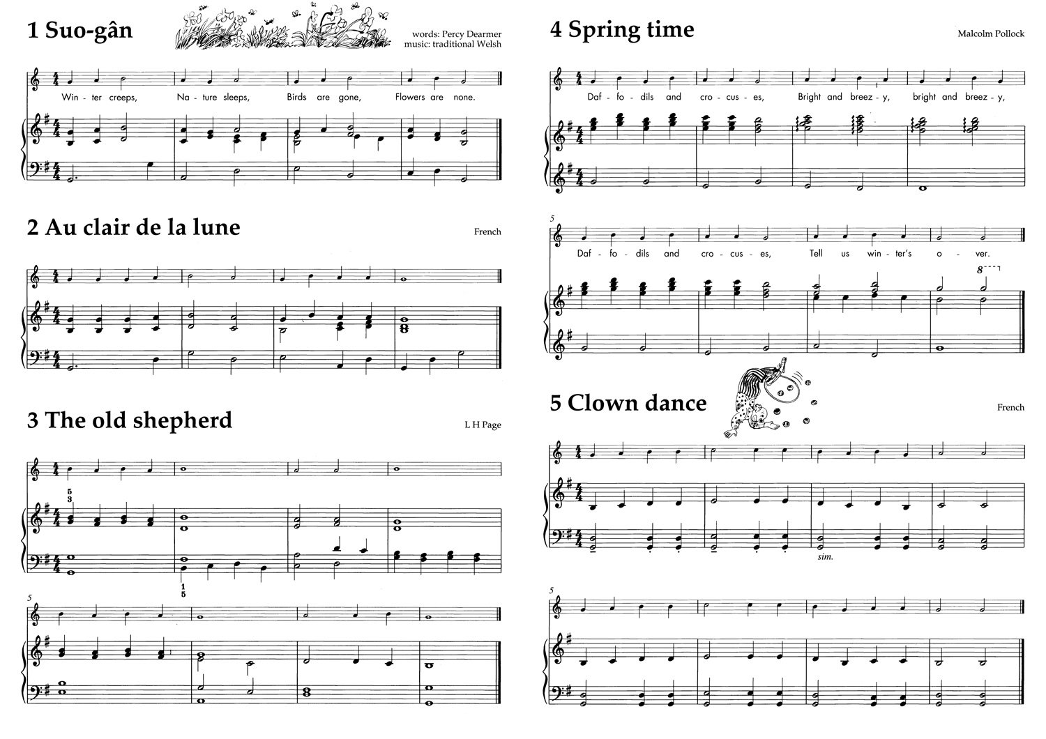 Abracadabra Flute Piano Accompaniments: The way to learn through songs and tunes