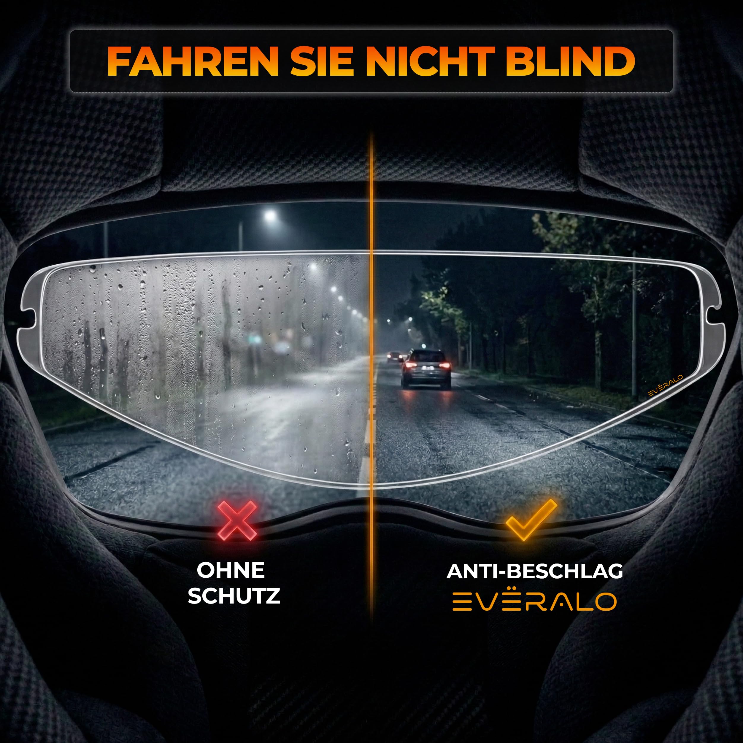 Antibeschlag Linse Kompatibel mit Visier Shoei GT Air - GT Air 2 - GT Air 3 - Qwest - XR 1100 - CW1 - CNS1 - CNS2 - CNS3 - Ryd - CWR1 – Antifog Folien Einsatz Spezifisch für System DKS301