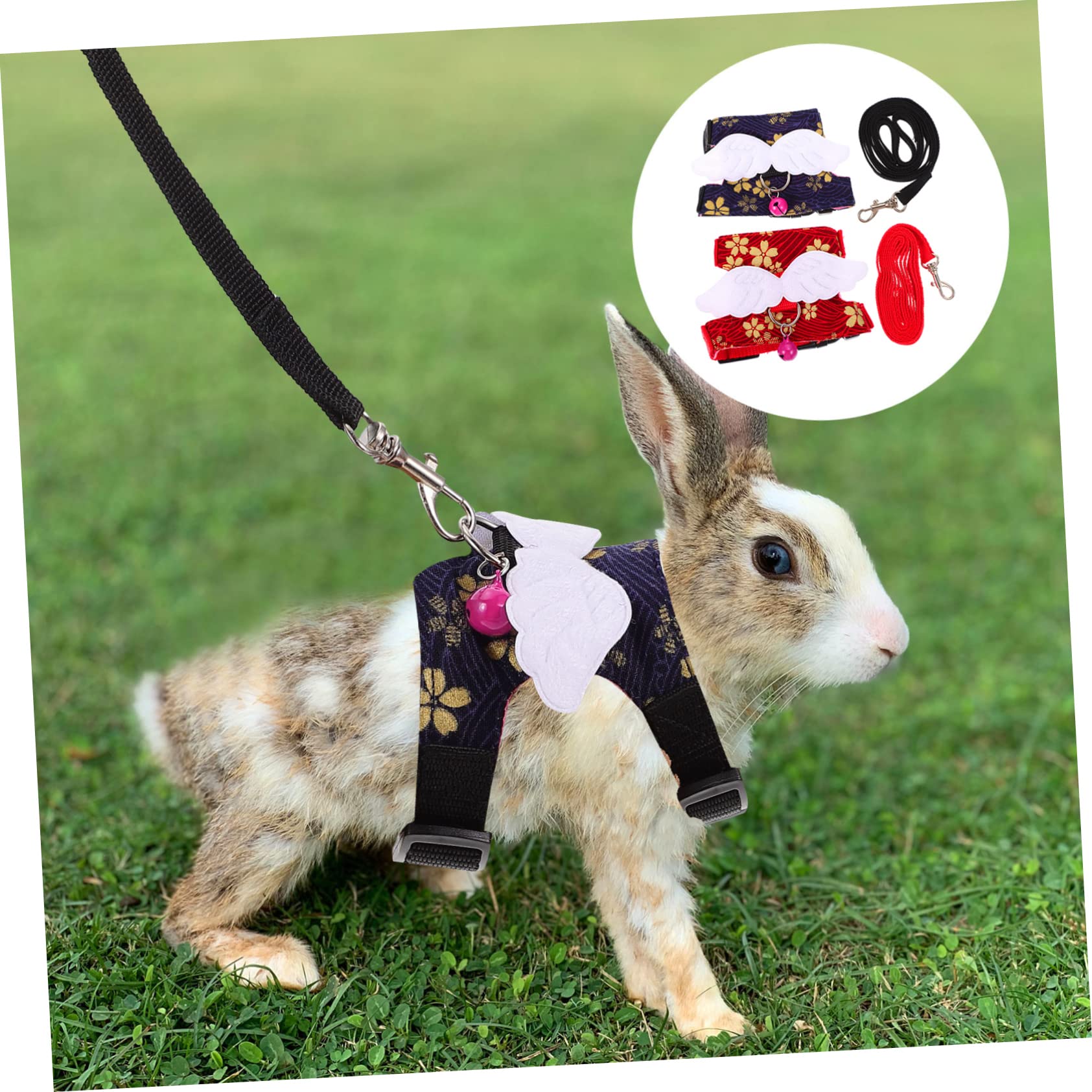 DOITOOL 3sätze Kleine Haustier Weste Geschirr Verstellbares Sommergeschirr Für Eichhörnchen Und Kleine Tiere Für Outdoor-aktivitäten Leicht Und Bequem Mit Leinenanschluss Teiliges