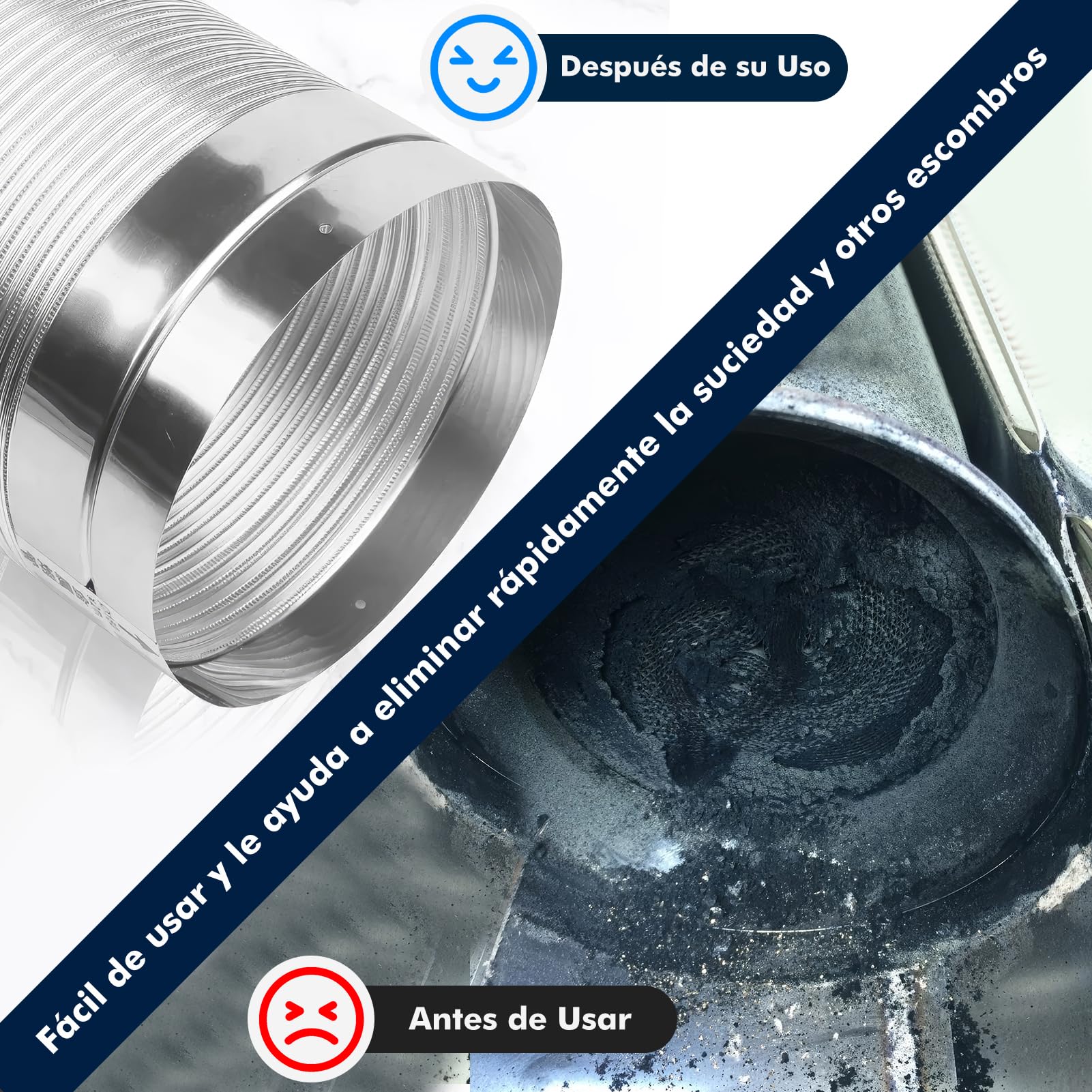4 Piezas Cepillo de Caldera Kit, Diámetro 30/50/80/150mm con 1 Metro Extensor, Cepillo de Limpieza para Chimeneas para Limpiar Chimeneas Tubos de Horno y Tubos Humo