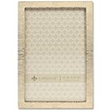 Lawrence Frames 712346 4x6 Gold Metal Linen Pattern Picture Frame
