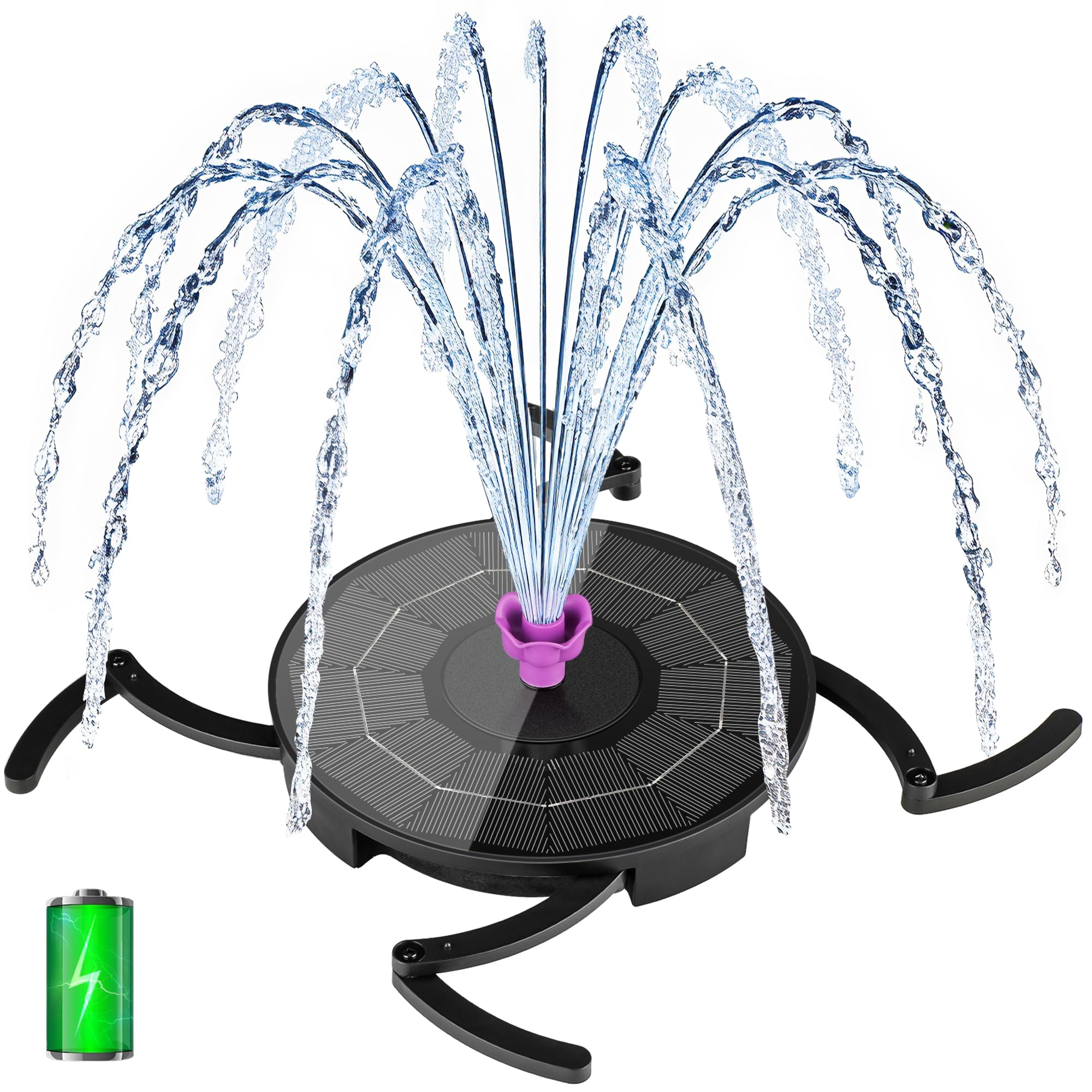 Photo 1 of VOROSY Solar Fountain with Battery Backup