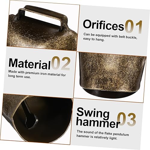 Miniatura 9 de Milisten Campanas pequeñas, 2 unidades, campanas de ovejas a distancia, campanas de Navidad, campanas a granel para manualidades, campanas de