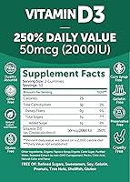 Vista 6 de Lunakai Paquete de gomitas de biotina y vitamina D3, gomitas para el crecimiento del cabello, la piel y las uñas con vitamina C y E, suplemento