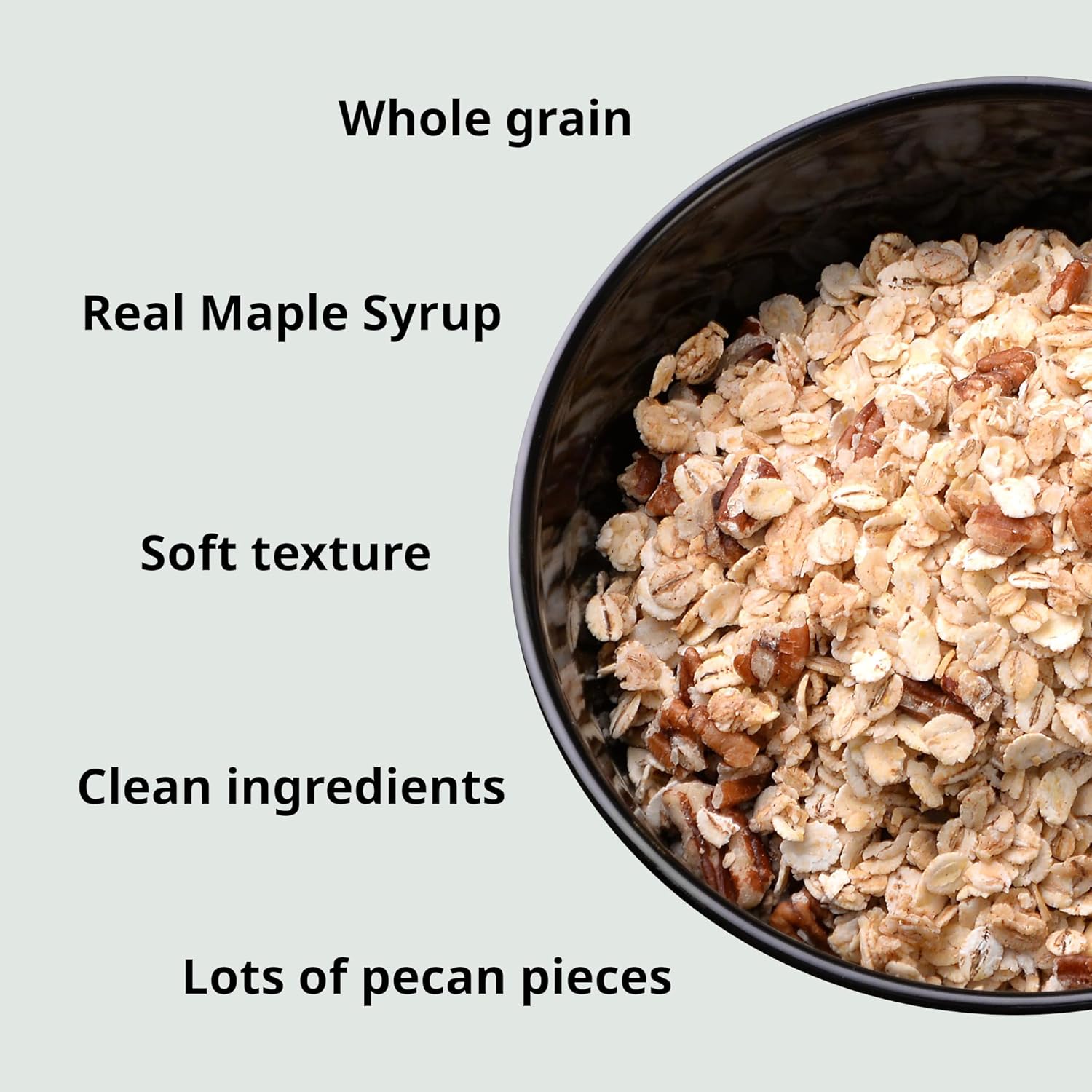 Burl Barley Granola, Maple Syrup & Pecan Granola, 1 lb, 3 Pack, Whole Grain Barley Cereal, Rolled Barley Grain, Sweetened with Real Maple Syrup