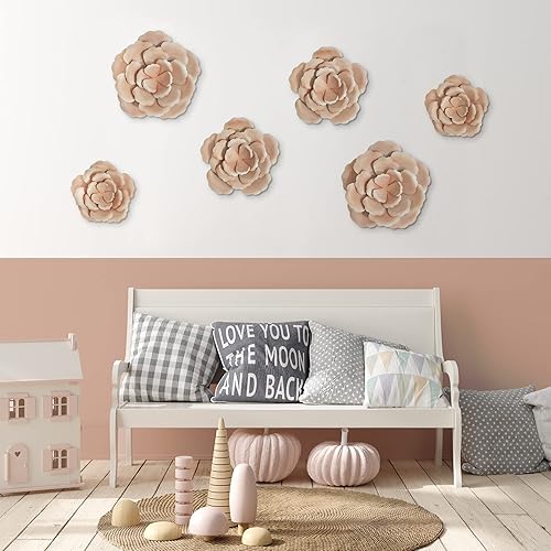 Vista 68 de Americanflat Decoración de pared de 14 x 10.5 pulgadas, decoración de pared de metal de anclaje para dormitorio, decoración moderna de pared