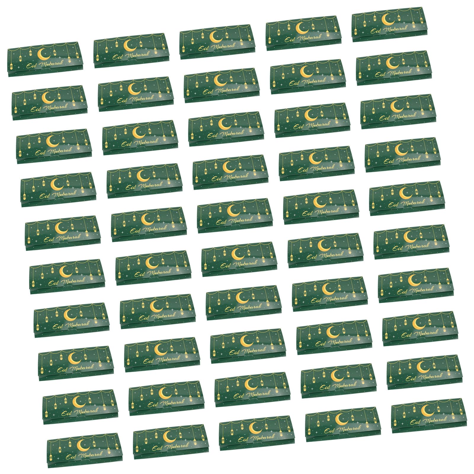 YROHGKPN 50pcs Eid Mubaraks Card Money Gifts Cash Holders 2025 Islamics Muslims Accessories Folding Religious Holiday Eid Gift Packaging