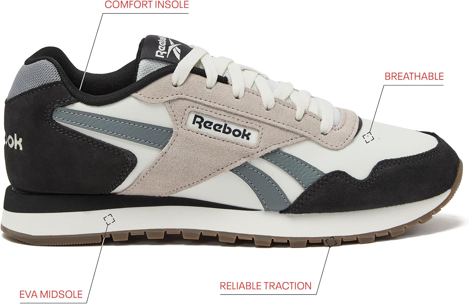 Reebok mens Glide Sneakers for Men - Image 2